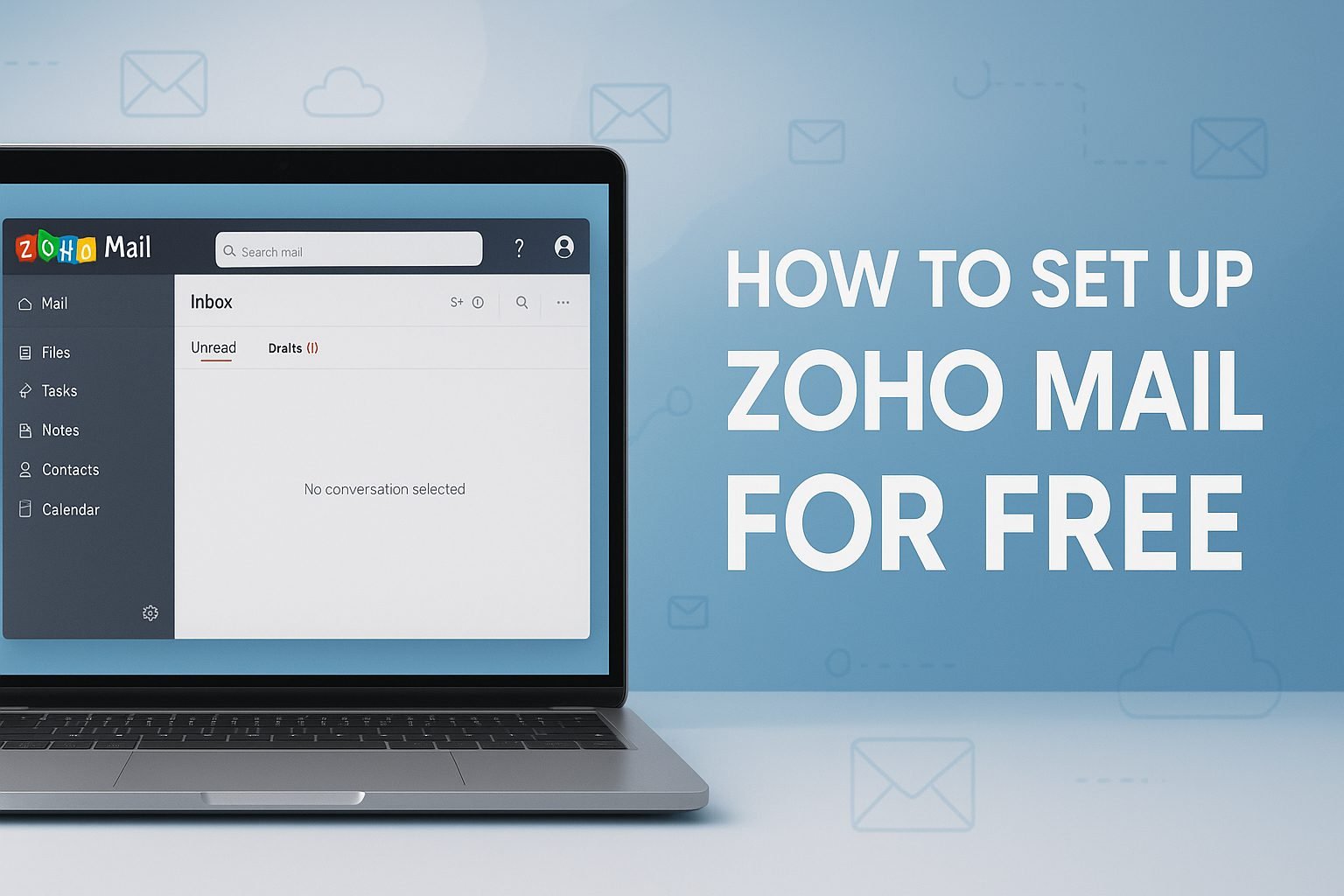Step-by-step Zoho Mail setup tutorial showing how to create a free business email account using your own domain easily.