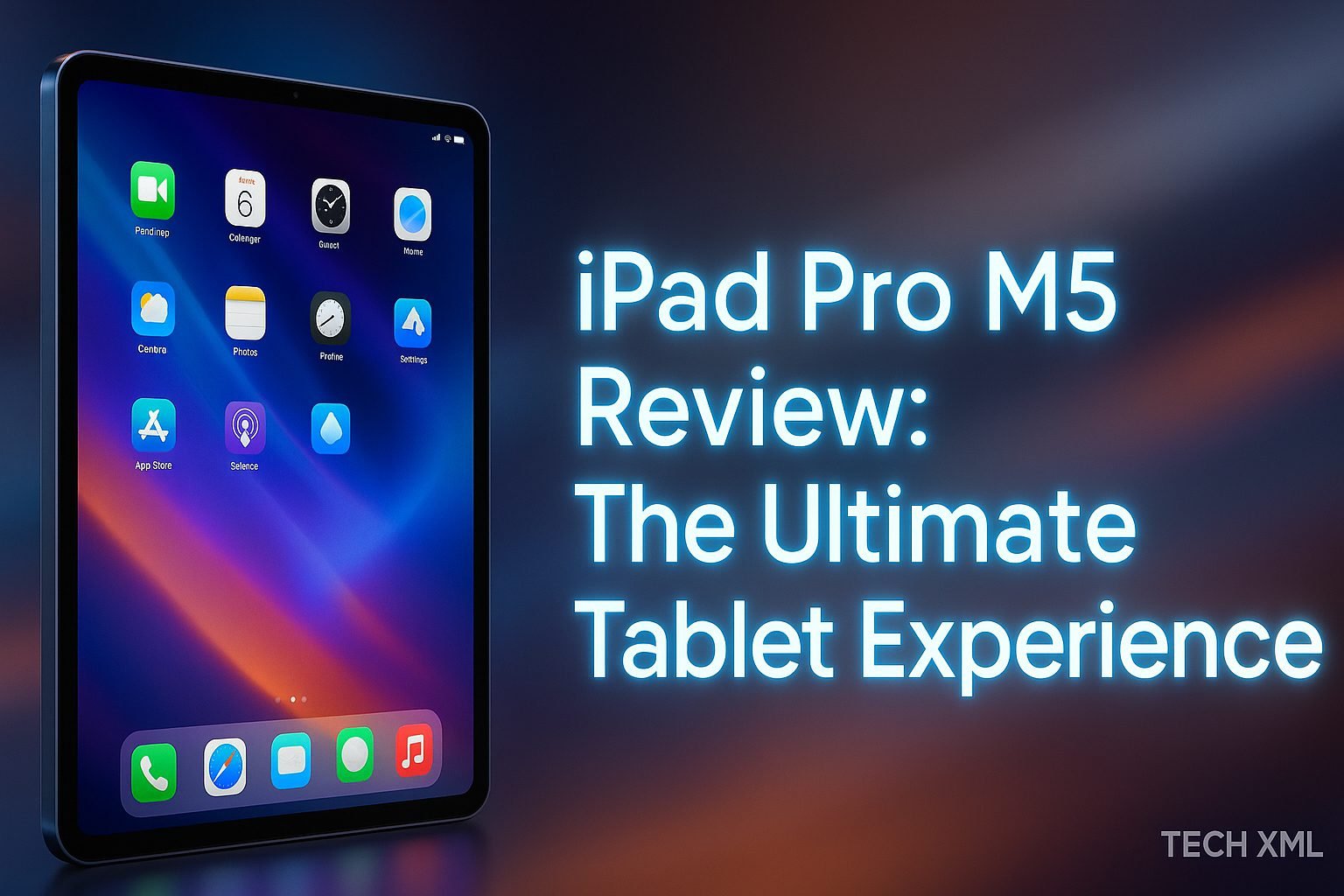 iPad Pro M5 with Apple Pencil and Magic Keyboard on a desk, showcasing display quality and sleek modern design.