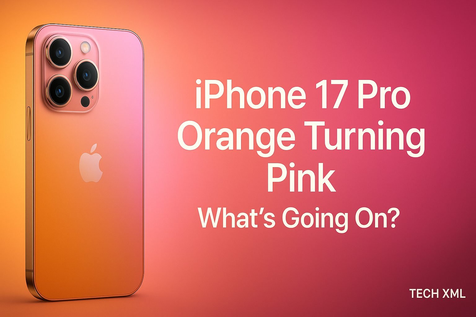 iPhone 17 Pro Orange Turning Pink — What’s Going On?