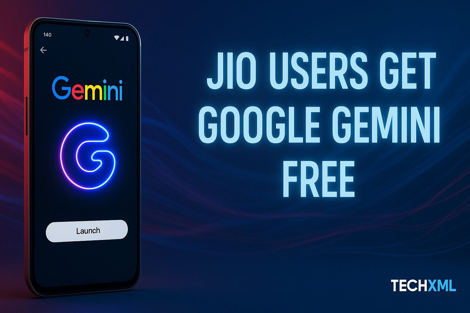 Jio users activating Google Gemini free offer on smartphone showing Gemini AI app interface