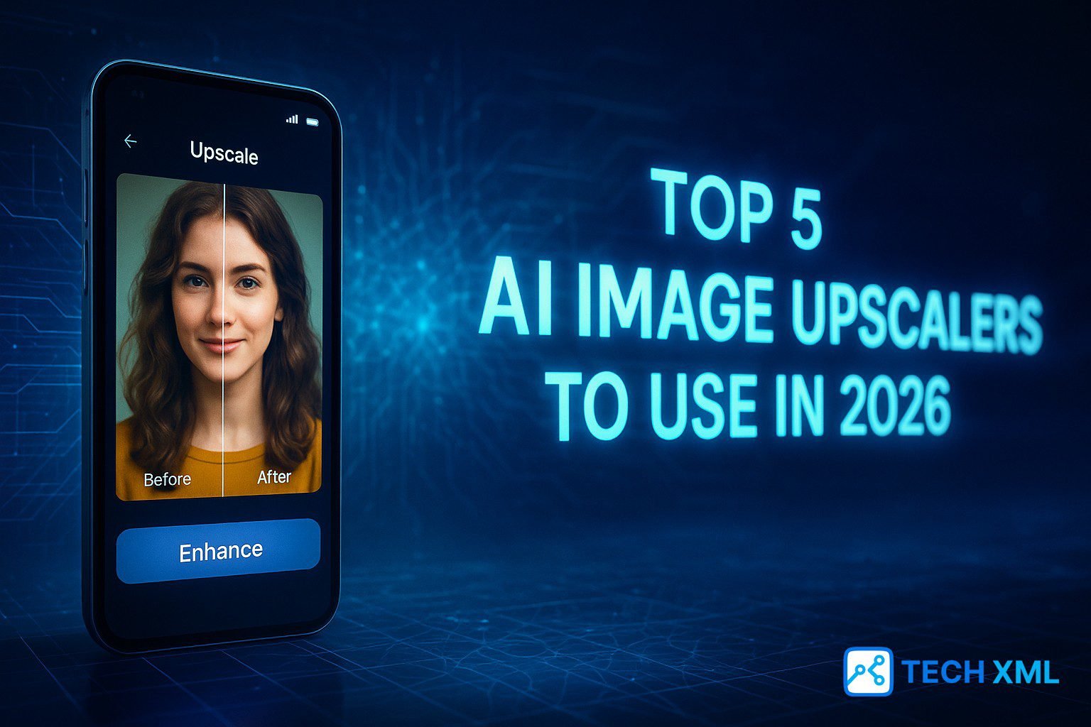 AI image upscaling tools comparison for 2026 with sharp graphics and clear visual enhancements