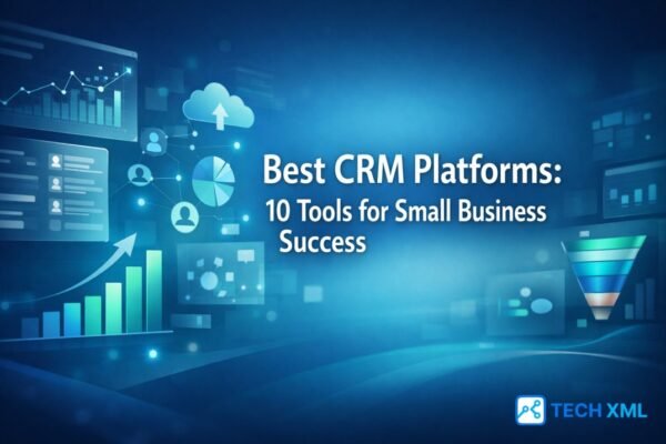 Best CRM platforms for small businesses in 2026 showing organized dashboards, sales pipelines, and customer data clarity