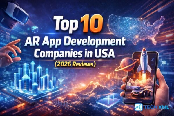 Top AR app development companies in USA for 2026 reviews highlighting enterprise augmented reality expertise and innovation focus