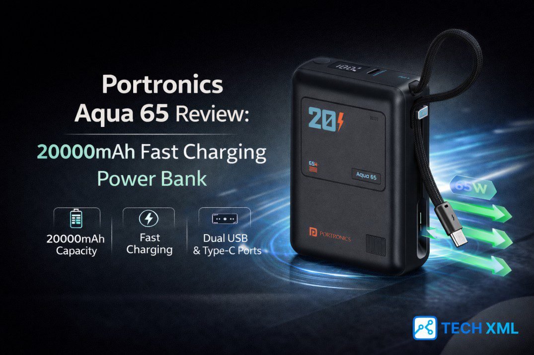 Portronics Aqua 65 Review: 20000mAh Fast Charging Power Bank