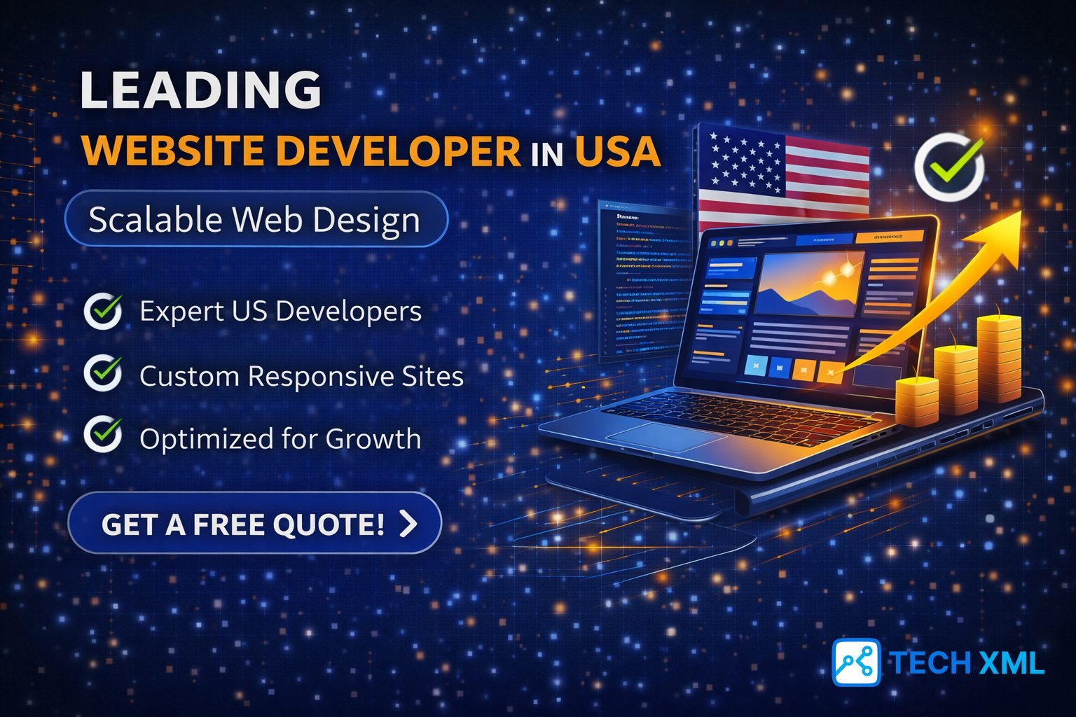 Leading Website Developer in USA, web design, digital growth, scalable websites, techxml insights