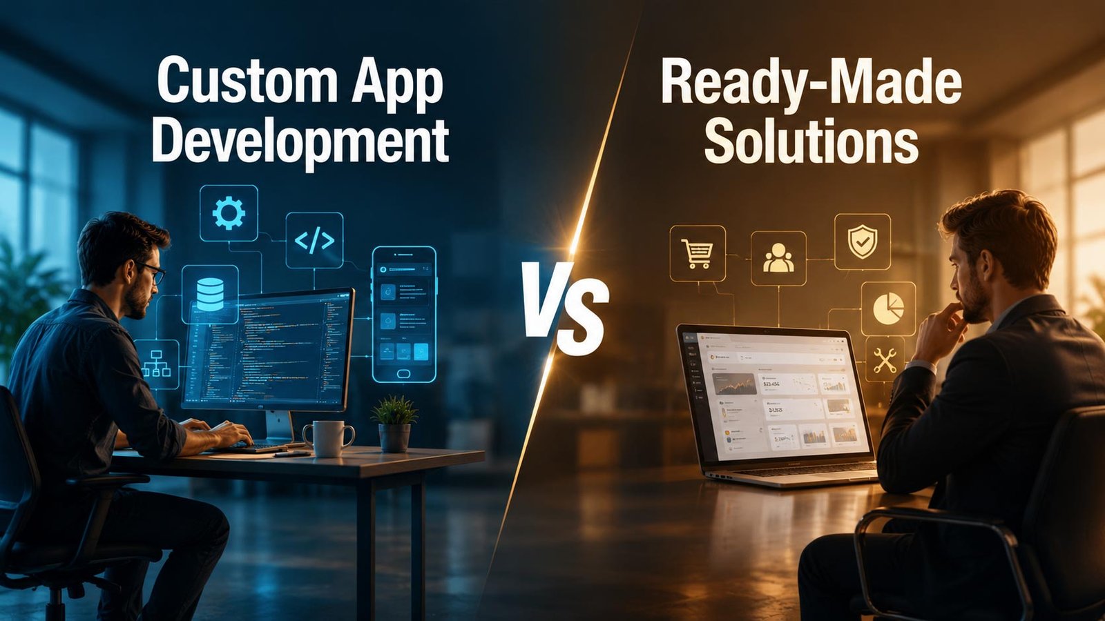 Custom app development vs ready-made solutions comparison