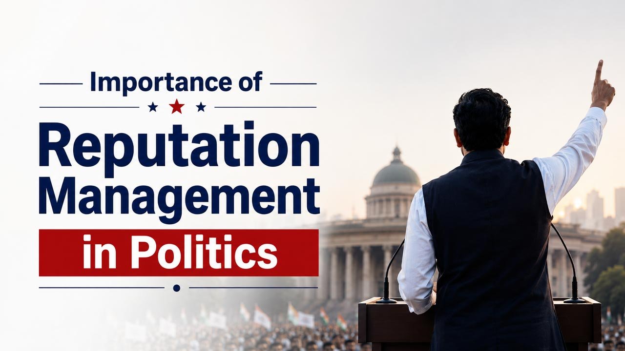 Political leader addressing a crowd representing the importance of reputation management in politics.