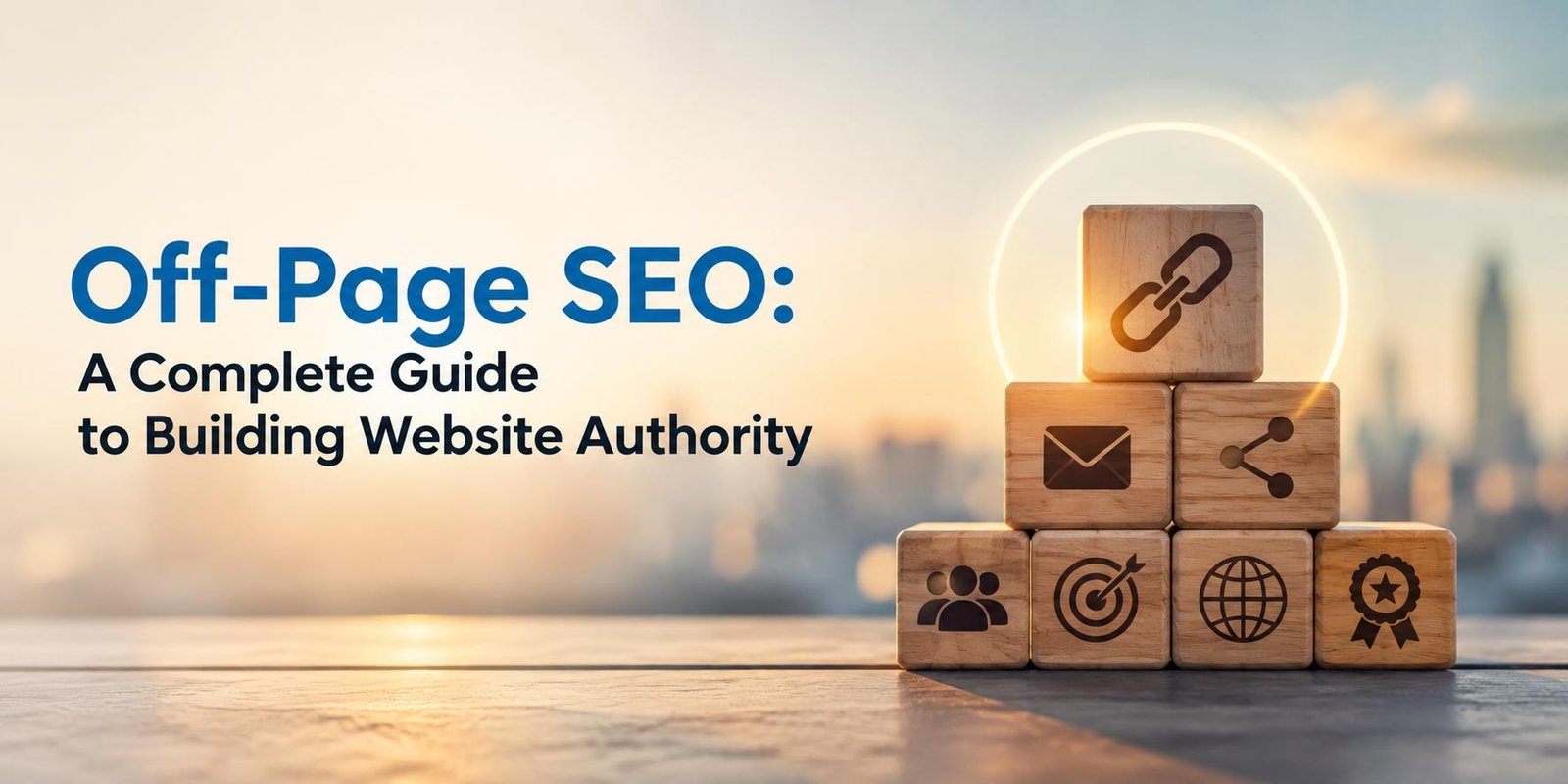 Off-Page SEO guide showing backlinks and website authority building strategies