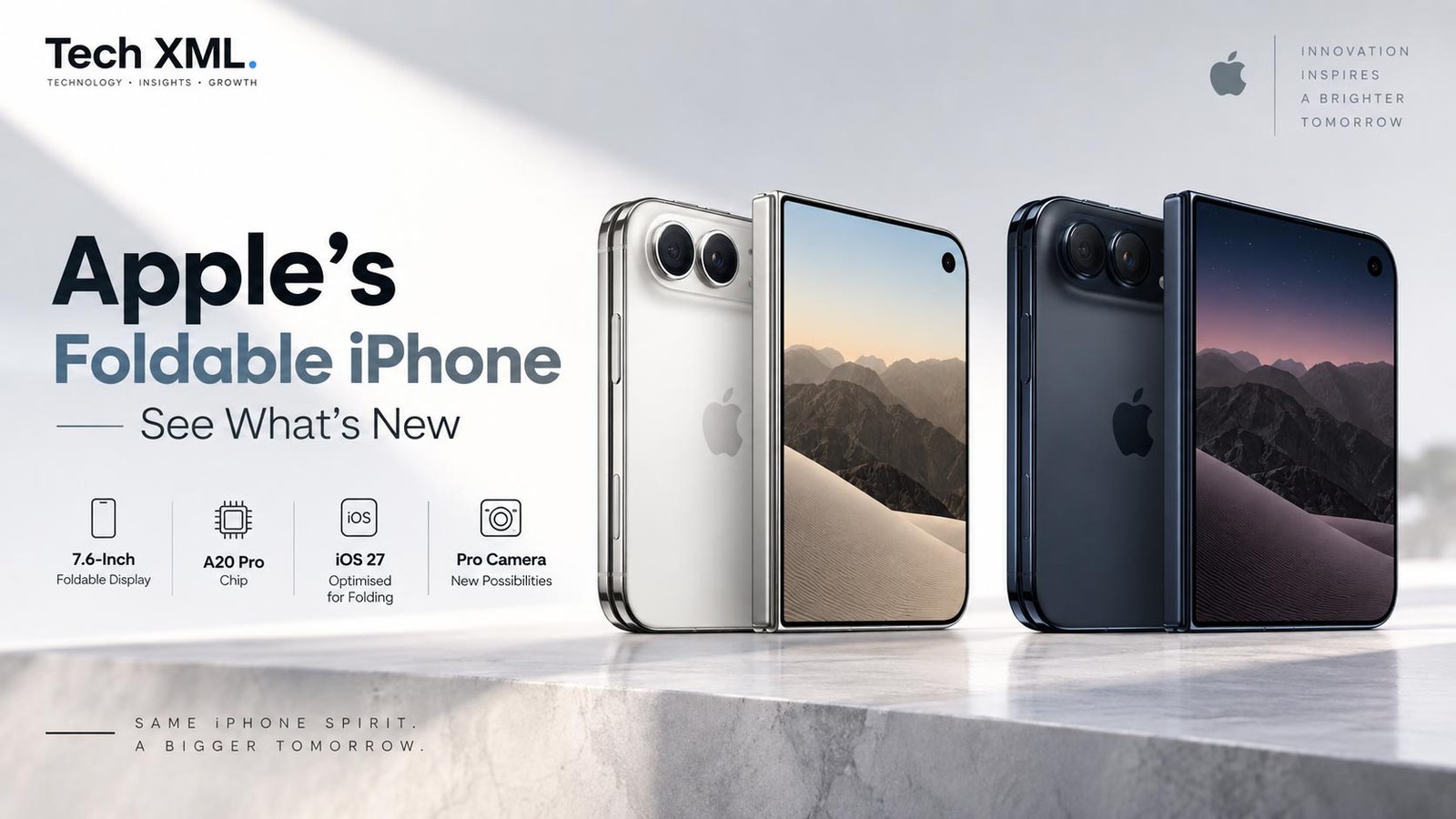 Apple’s foldable iPhone Duo with a 7.6-inch display