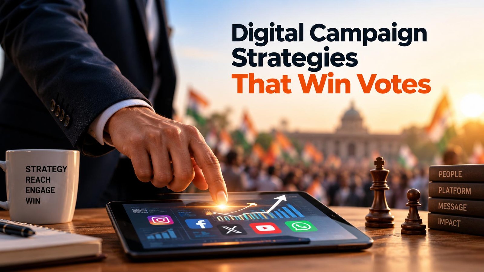 Digital campaign strategies that win votes through social media and online political engagement